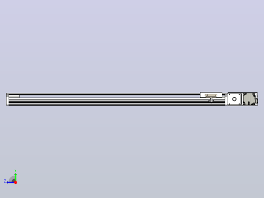 皮带直线轴半封闭可选导轨TPA-HNB-105D-90-L900-MR-C-P20-N3右视缩略图