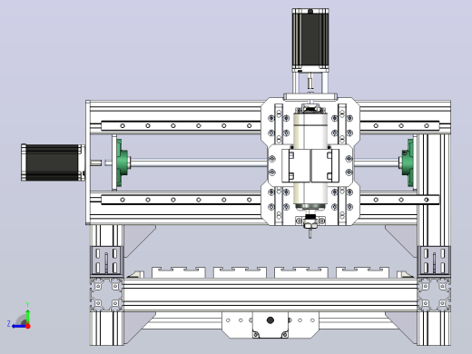 CNC Rounter-500X500X100铝右视缩略图