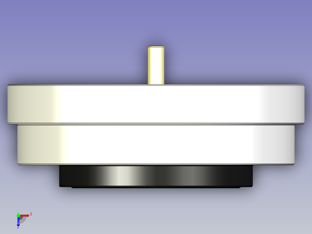 360 度磁性 4 针连接器俯视图
