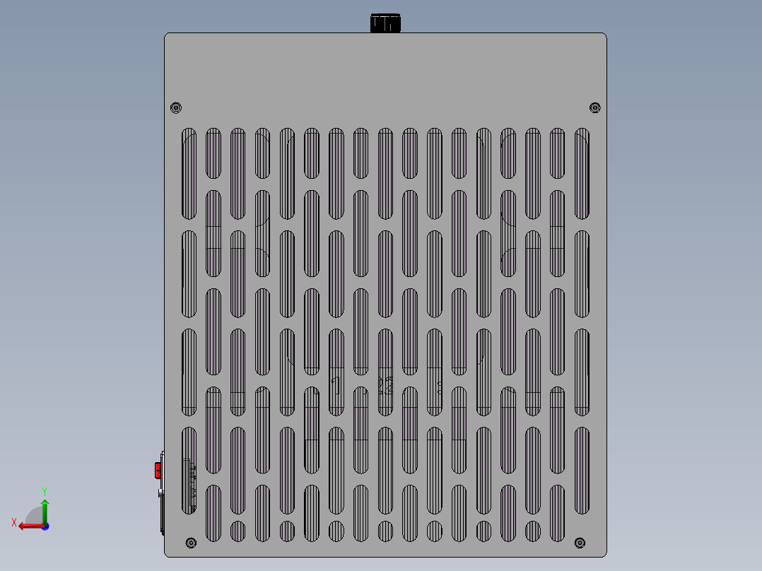 空气净化器后视图