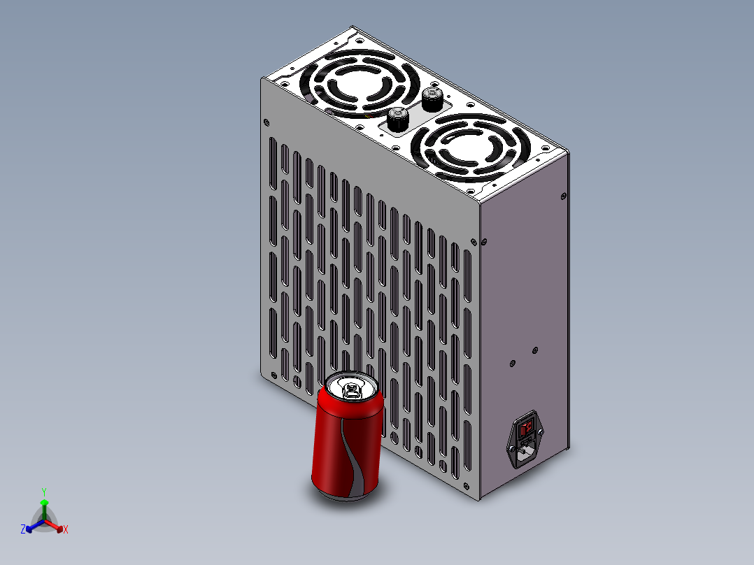 空气净化器正等轴测图