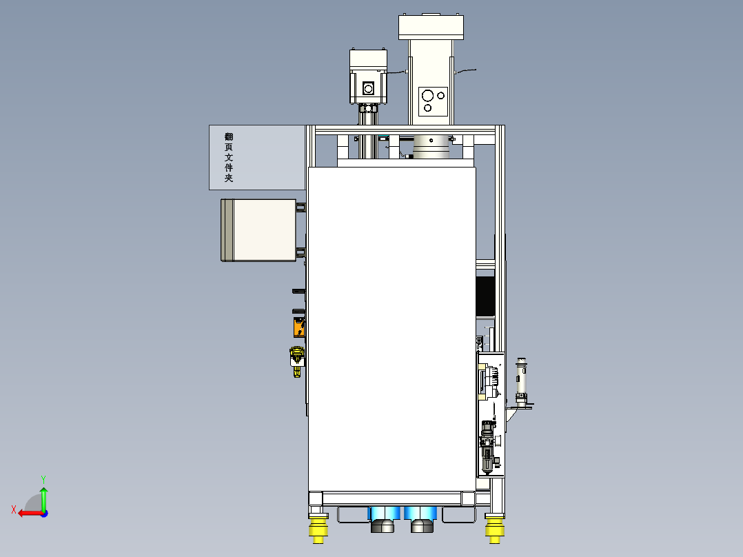 OP180A 管柱轴承压装及轴向铆压后视图