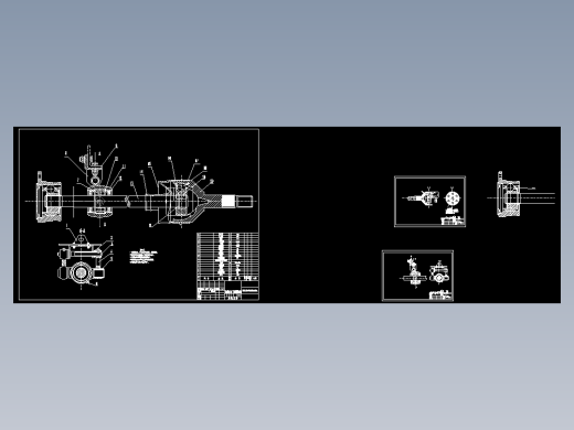 球笼万向节装配图
