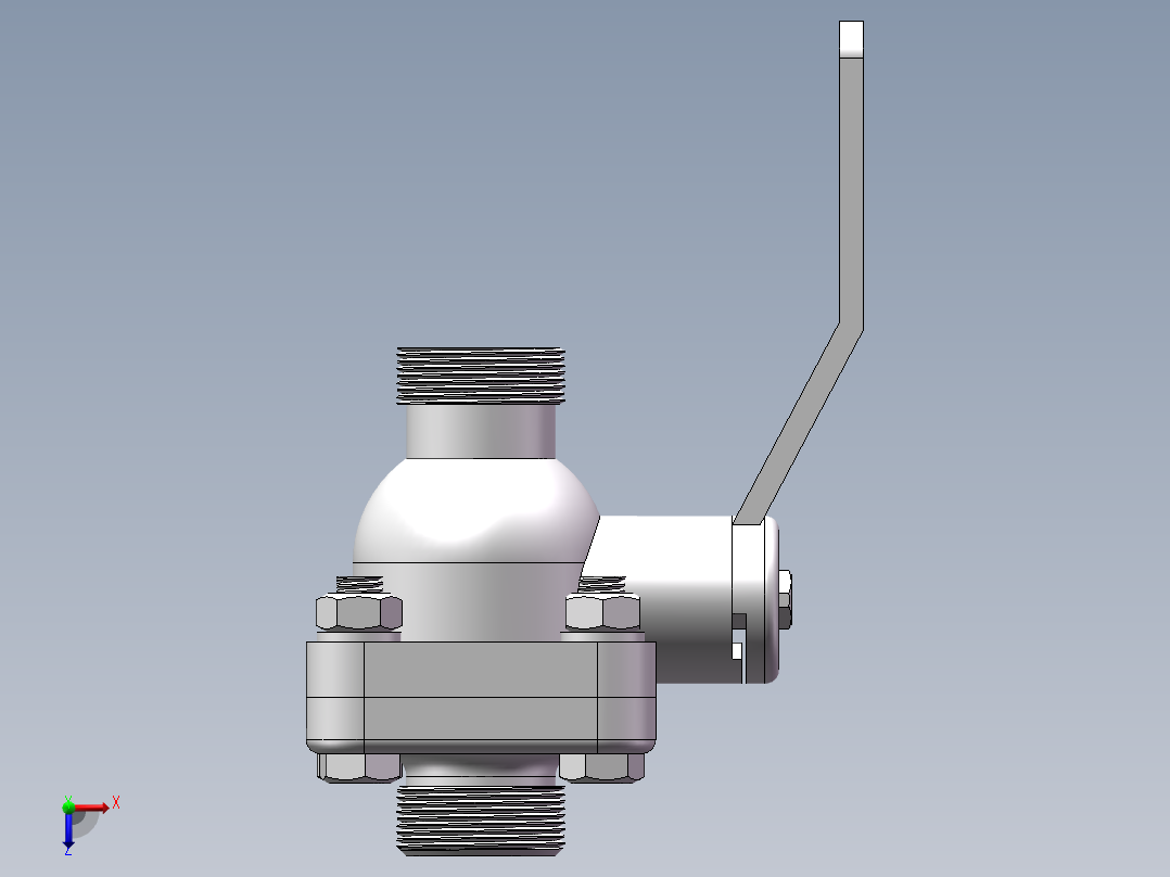 球阀装配图俯视图