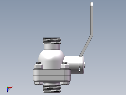 球阀装配图俯视缩略图