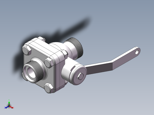 球阀装配图正等轴测缩略图