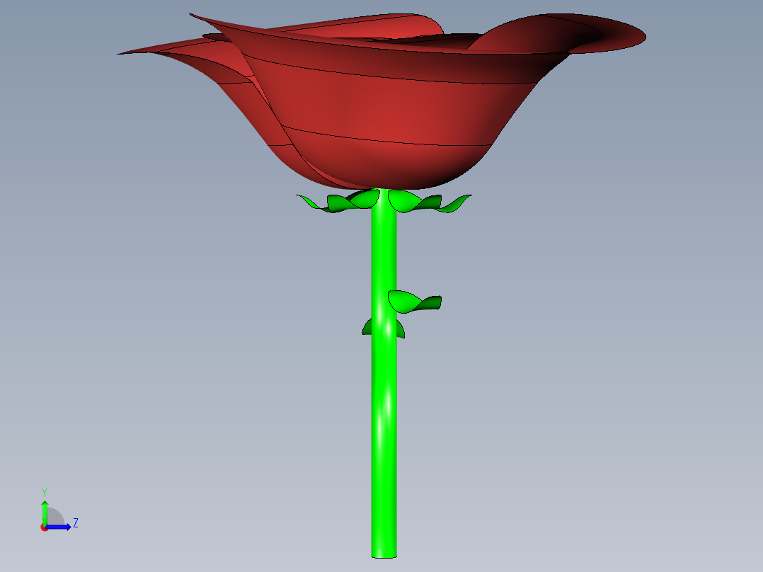玫瑰 - 副本左视图