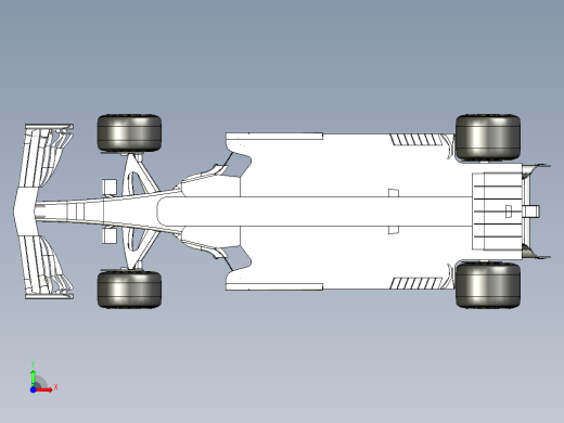 F1模型混合动力车前视缩略图