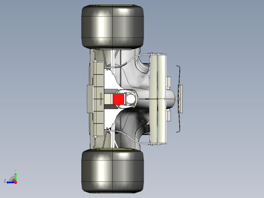 F1模型混合动力车右视缩略图