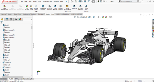 F1模型混合动力车缩略图