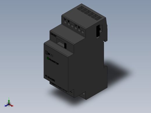 继电器12V60A正等轴测缩略图