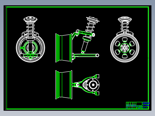 越野车双横臂式独立悬架设计[汽车] 包含CAD图纸和说明文档参考
