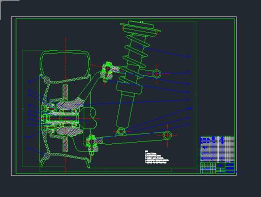 越野车双横臂式独立悬架设计[汽车] 包含CAD图纸和说明文档参考缩略图