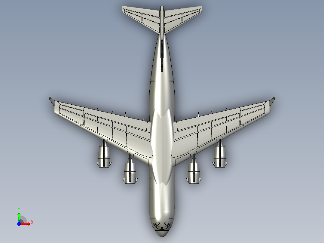 C-17运输机前视图