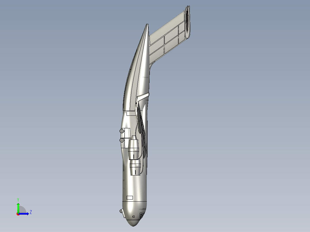 C-17运输机左视图