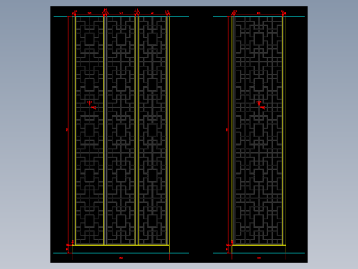 26套木饰面类红酒柜中式展示柜书柜台盆柜CAD图纸图库