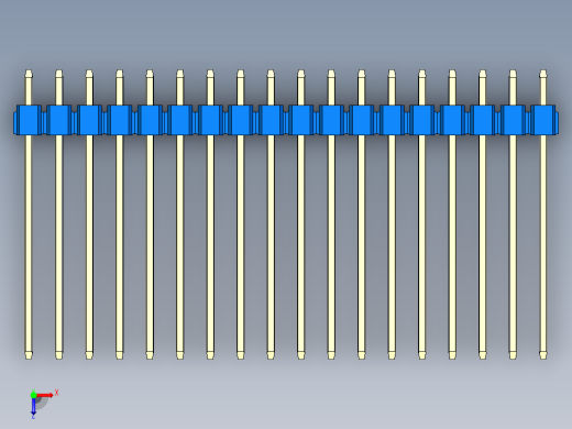 彩色公头100mil（2.54mm）系列-DS1021_blue_1x18p_100mil_Type19_rev1.0俯视缩略图