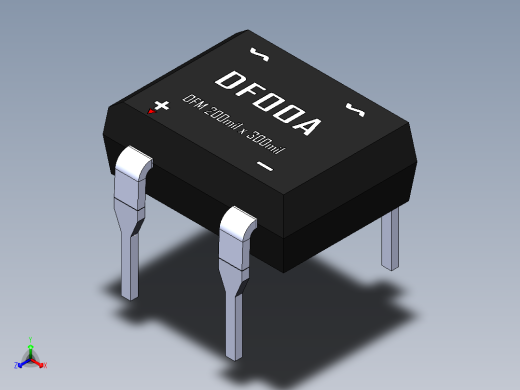 桥式整流器-DFM正等轴测缩略图