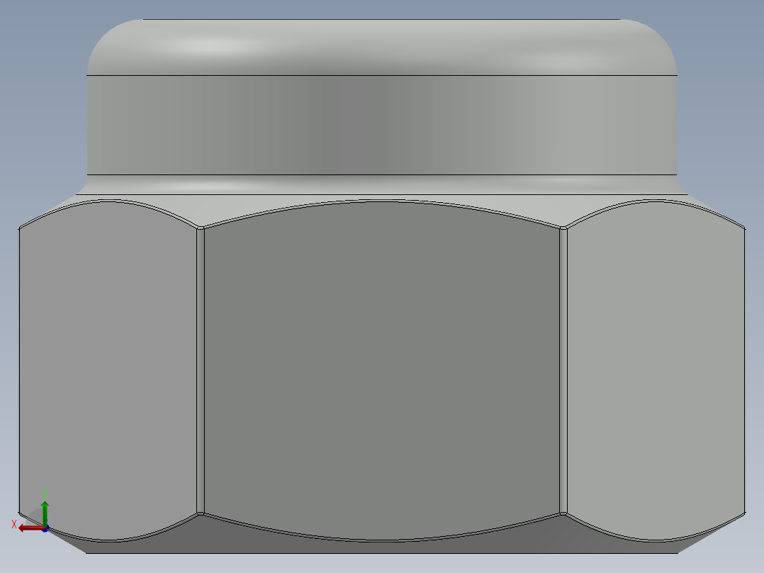 紧固件-0.7500 Lock Nut后视图