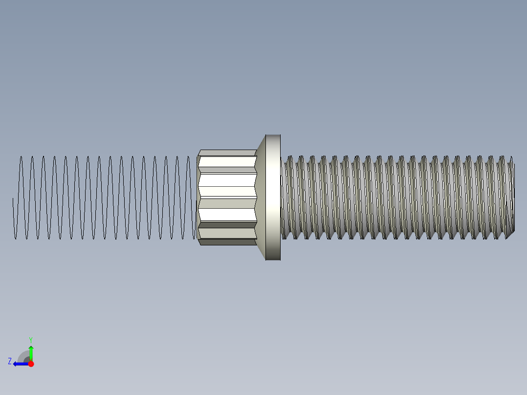 法兰头螺钉-5-16in-24 7-8long 12-point screws.x_t右视图