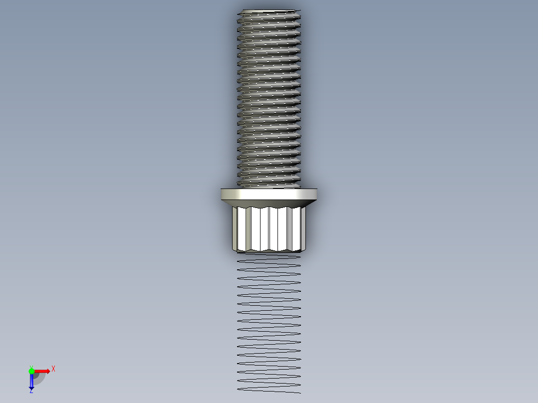 法兰头螺钉-5-16in-24 7-8long 12-point screws.x_t俯视图
