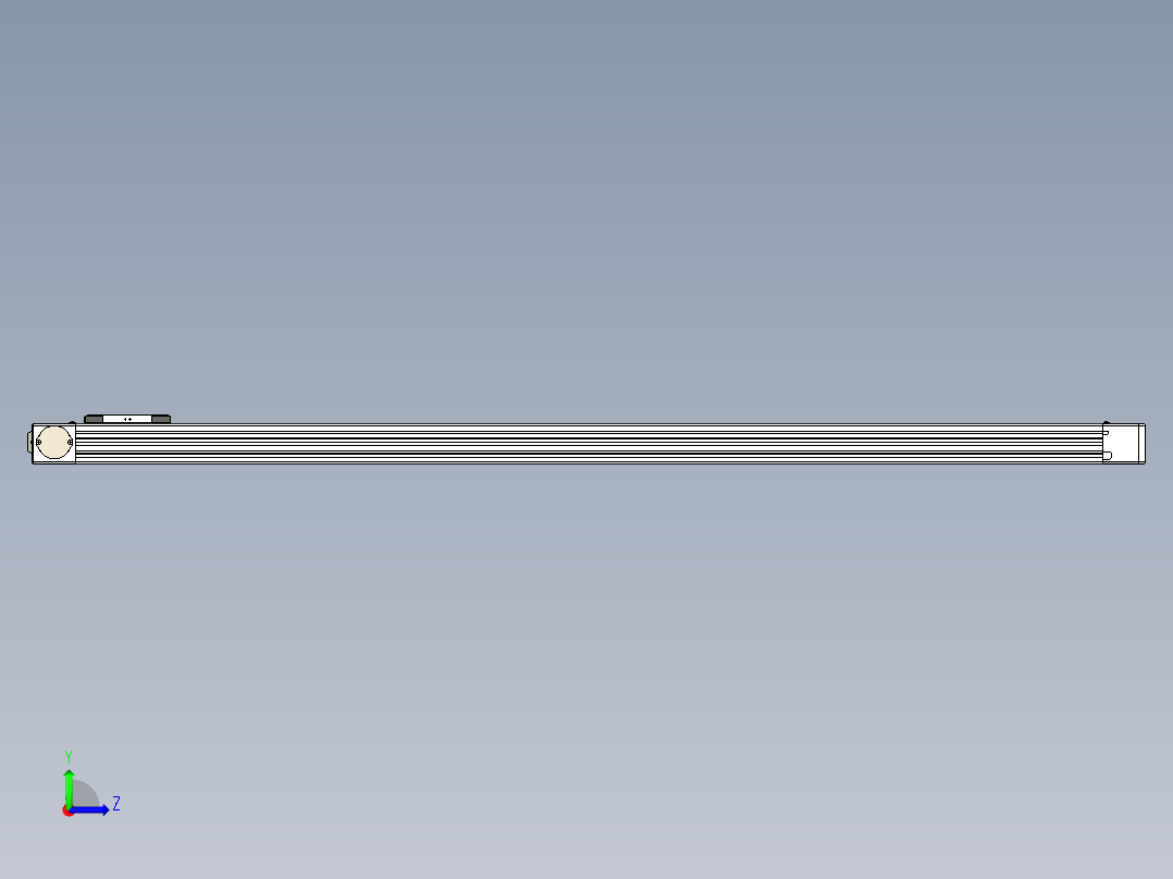 同步带滑台-欧规BC6-L120-S1500-R-P40-D3左视图