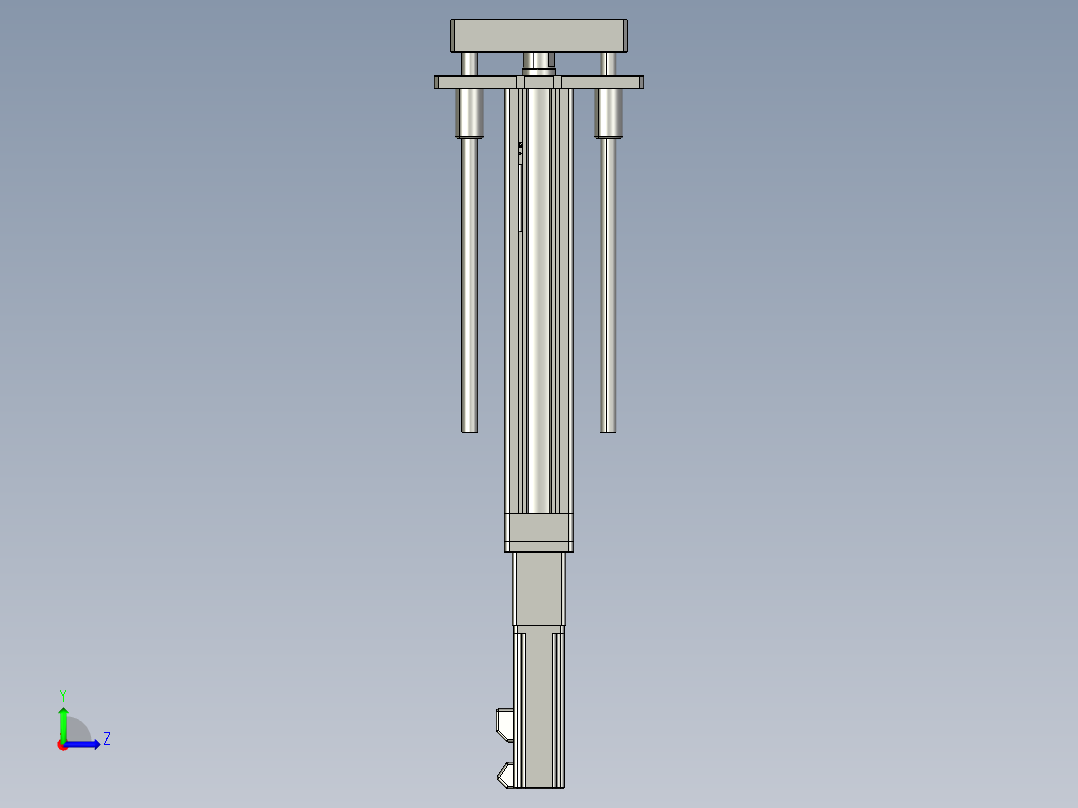 12VZ电动缸-VZ5D-S200-BC左视图
