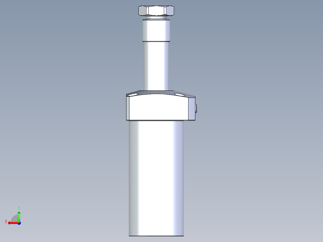 KOSMEKLHA0550-GR-Q35多系列多零件图纸模型后视图