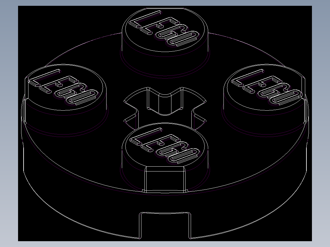 乐高零件 4032 板 2 x 2 圆形-403221 Red Plate 2 x 2 Round.DWG