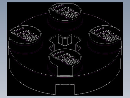 乐高零件 4032 板 2 x 2 圆形-403221 Red Plate 2 x 2 Round.DWG