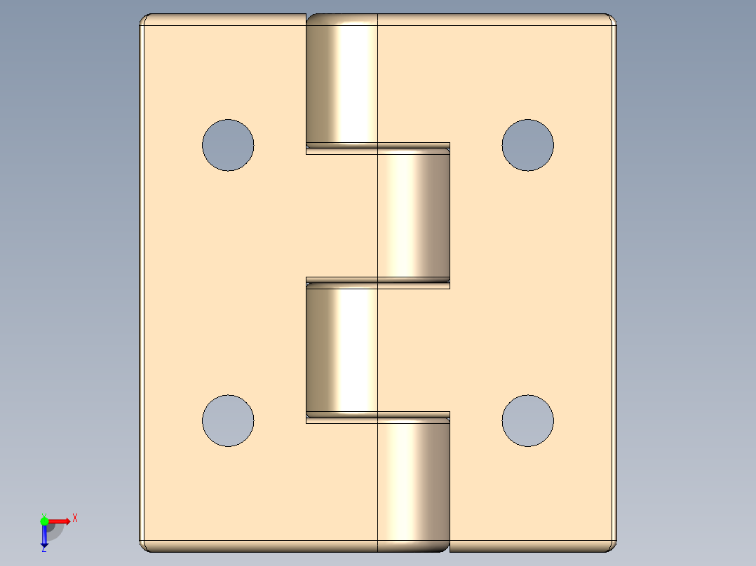 型材-KJN 20X20 CONDUCTIVE HINGE 3842544525俯视图
