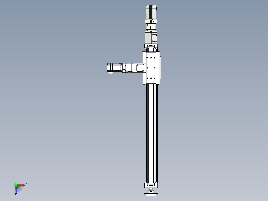 威洛博直线电机模组EB6ZR-L140-S600-LZ575K-Z575K-MS3俯视图