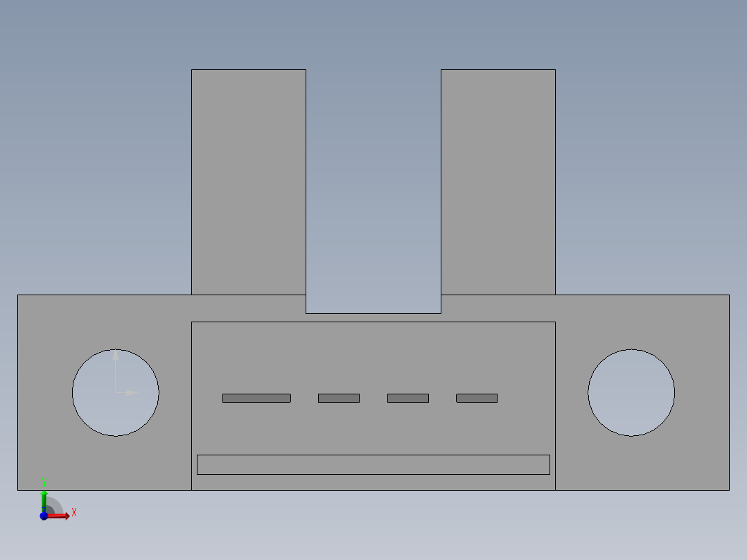 光电开关-EE-SX471（配接线端子）前视图