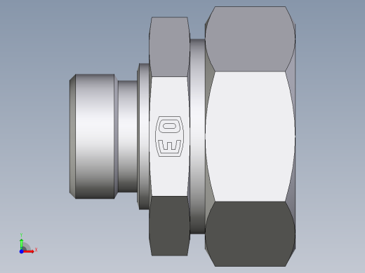 卡套式工业通用硬管接头EO_Male_Stud_connector_GE42LR171前视缩略图