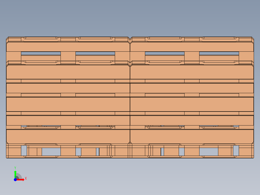 托盘 设计模型 (11)前视图
