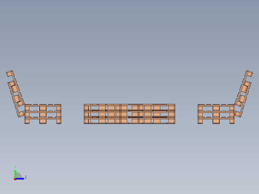 托盘 设计模型 (11)左视图