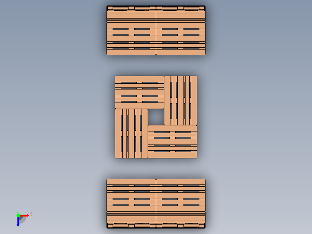 托盘 设计模型 (11)俯视图