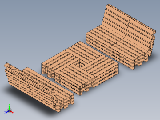 托盘 设计模型 (11)正等轴测缩略图