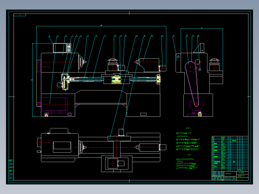 D0739-CA6140车床数控化改造【8张图纸】【优秀】+CAD+说明书==120956=250