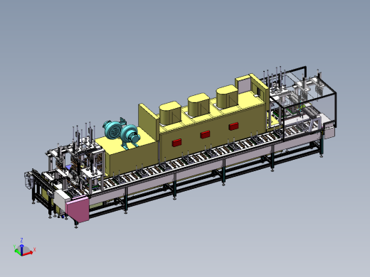 电机转子罩加热炉流水线（含bom）sw17可编辑