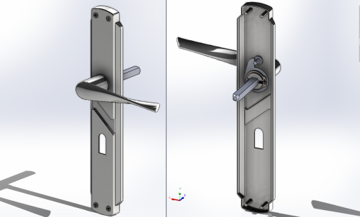 门把手结构3D缩略图