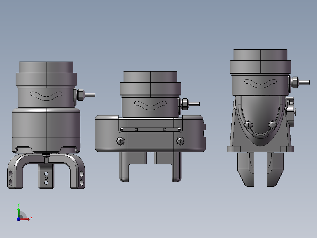 机械爪模型（需要特征识别）前视图