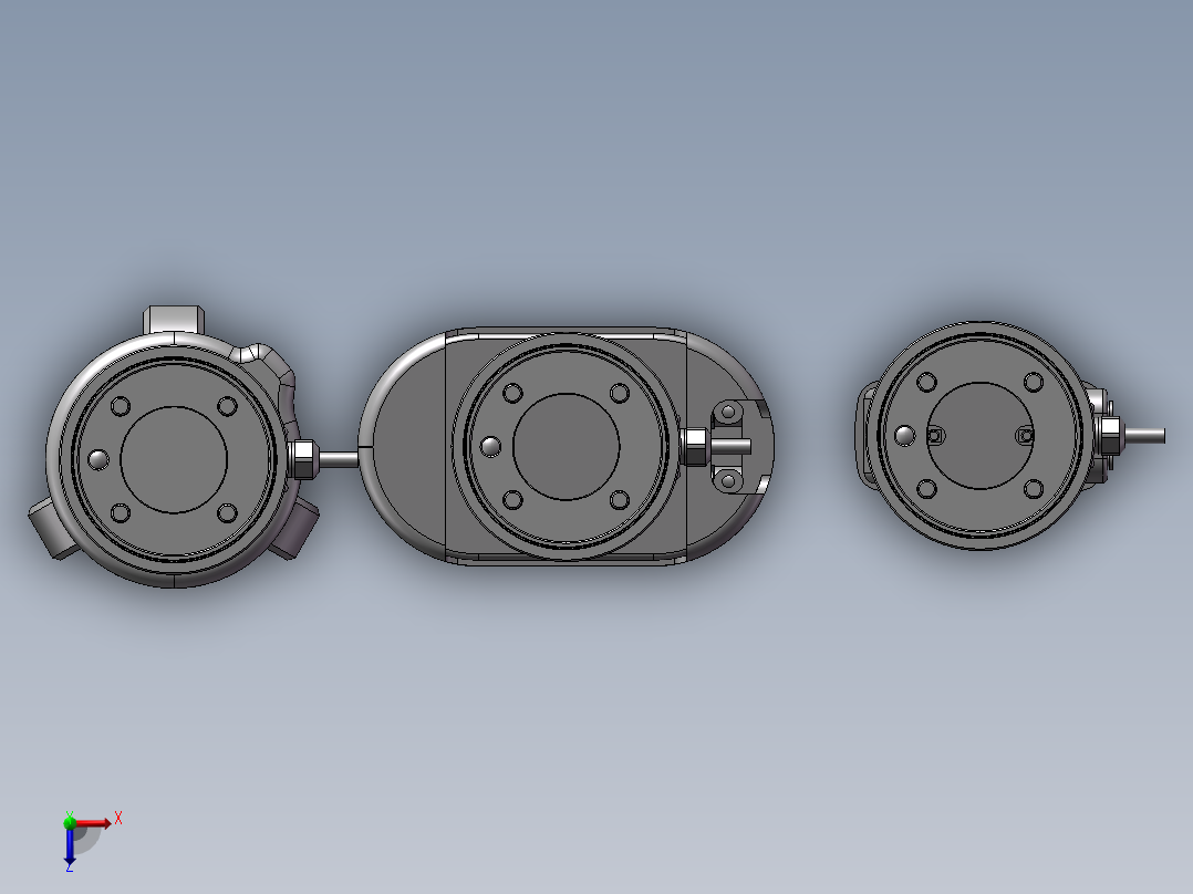 机械爪模型（需要特征识别）俯视图