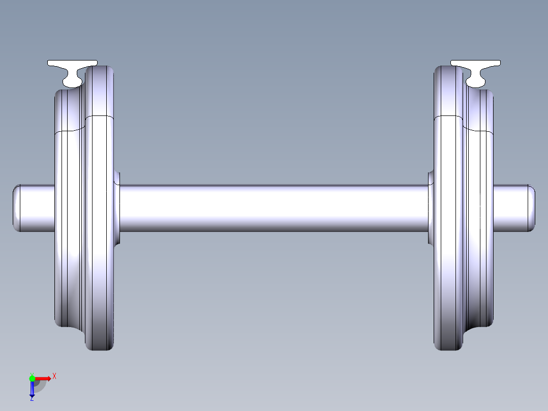 仿真轮组俯视图