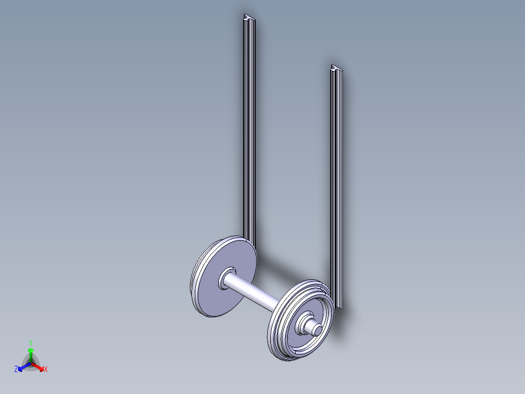 仿真轮组正等轴测图