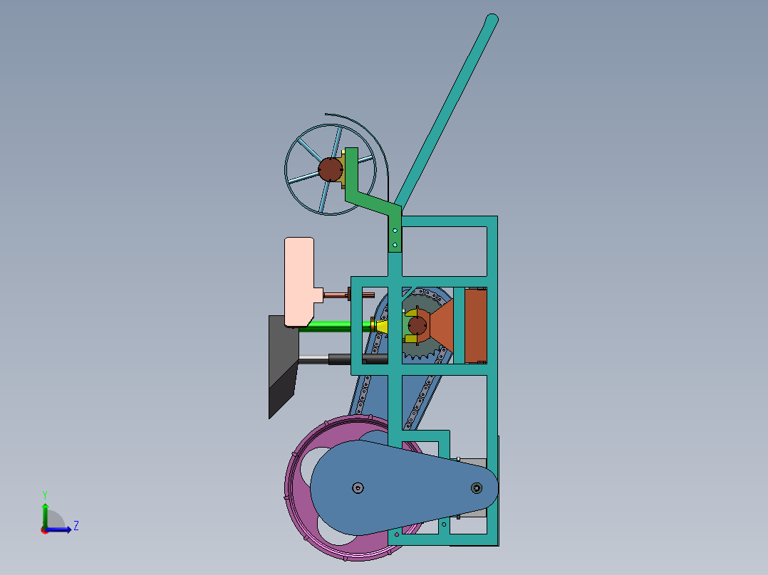 手推式多功能蔬菜播种机 1861693左视图