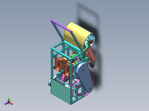 手推式多功能蔬菜播种机 1861693正等轴测缩略图