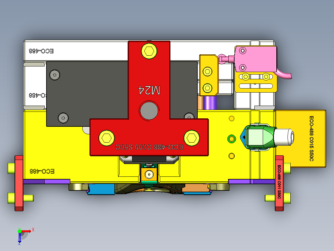 HASCO标准某电器产品出风口模具俯视图