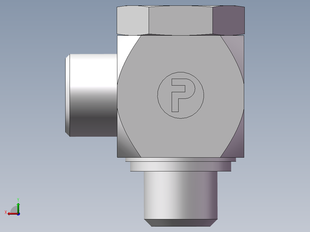 铰接式90度接头、1CI-18-16后视图