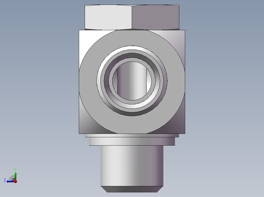 铰接式90度接头、1CI-18-16右视图